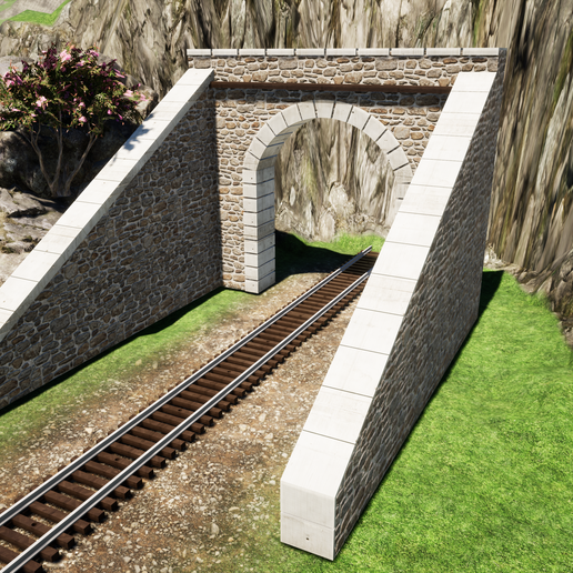 Download STL file HO tunnel entrance • 3D print design ・ Cults